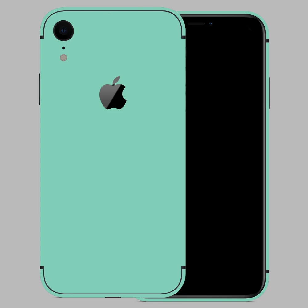 iPhone XR - Fényes tiffany blue hátlap fólia