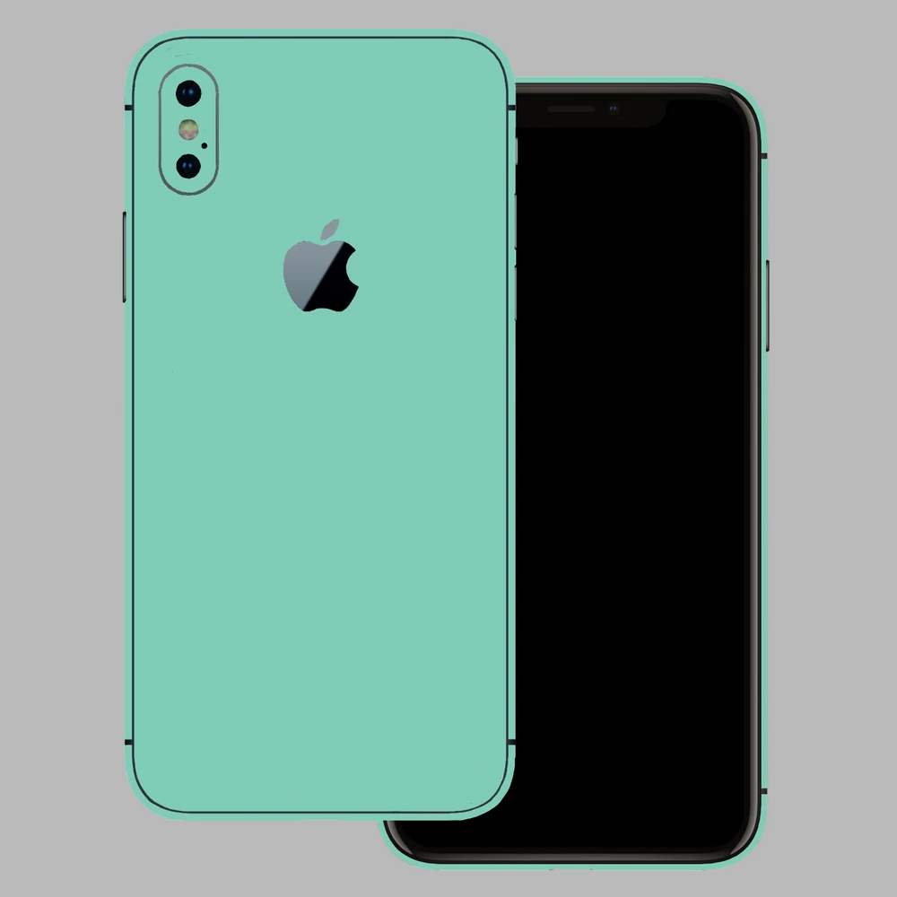 iPhone XS Max - Fényes tiffany blue hátlap fólia