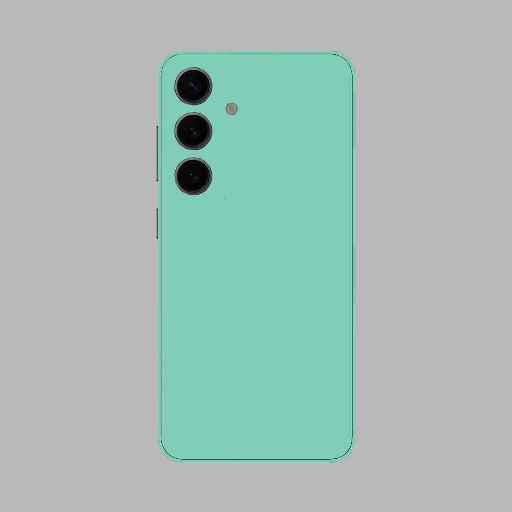 Samsung Galaxy S24 - Fényes tiffany blue hátlap fólia