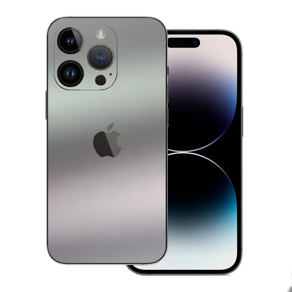 iPhone 14 Pro Max - Matt króm ezüst hátlap fólia