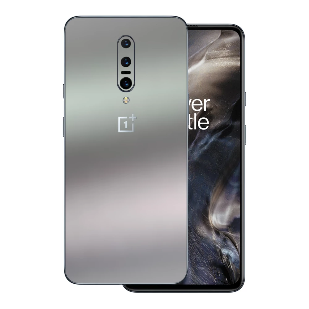 OnePlus 7 Pro - Matt króm ezüst hátlap fólia