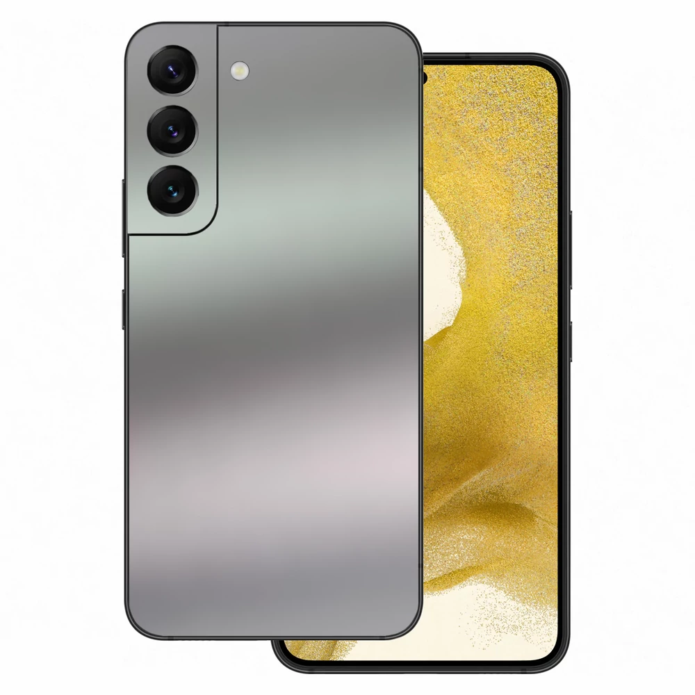 Samsung Galaxy S22 - Matt króm ezüst hátlap fólia