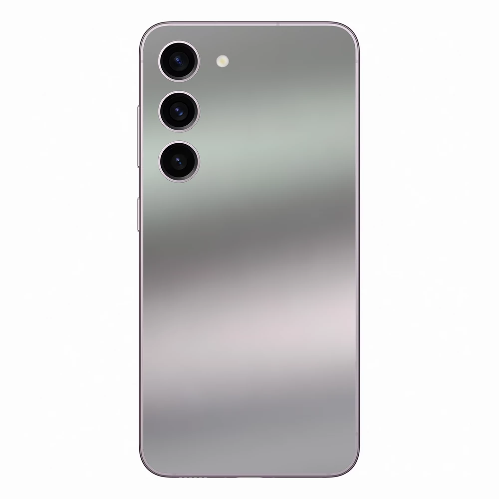 Samsung Galaxy S23 - Matt króm ezüst hátlap fólia