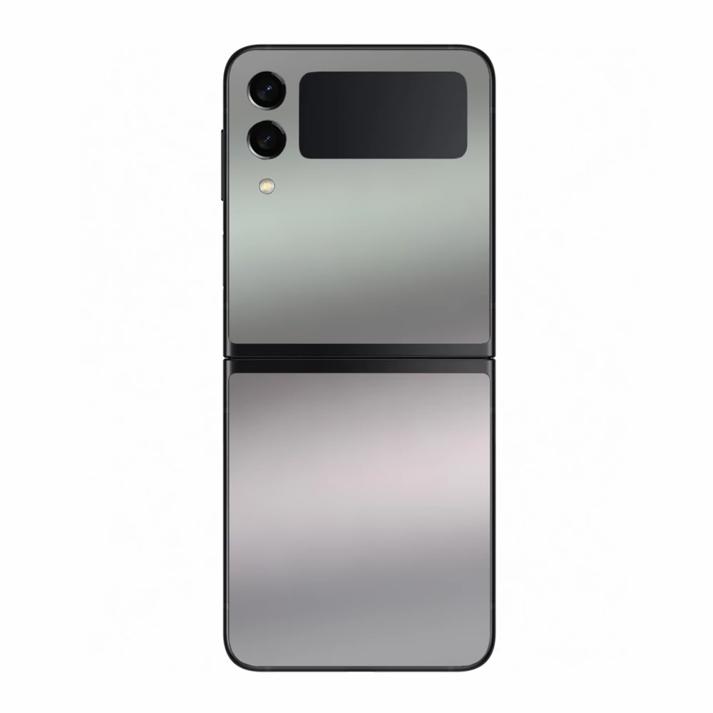 Samsung Galaxy Z Flip 3 - Matt króm ezüst hátlap fólia