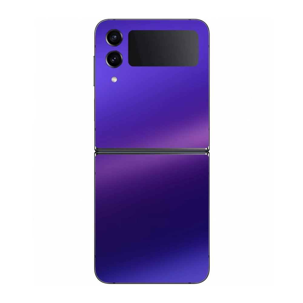 Samsung Galaxy Z Flip 4 - Matt króm szatén lila hátlap fólia