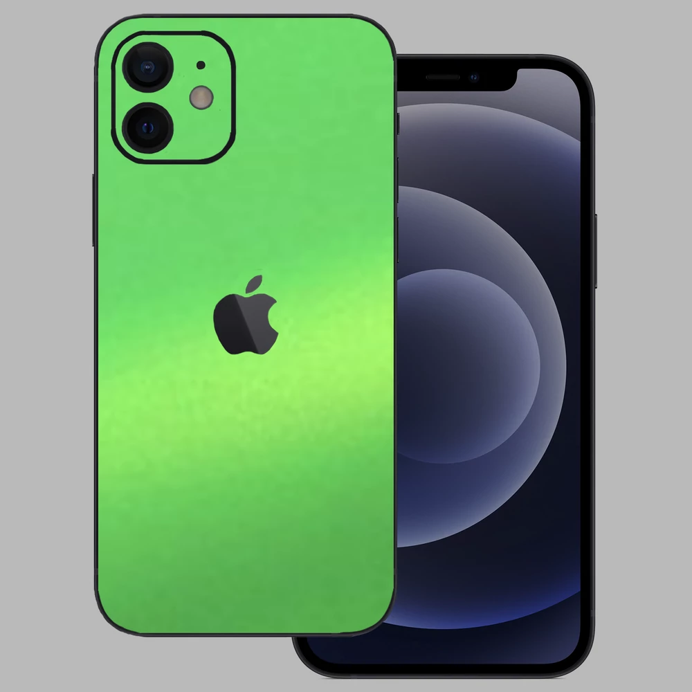 iPhone 12 Mini - Matt metál lime hátlap fólia