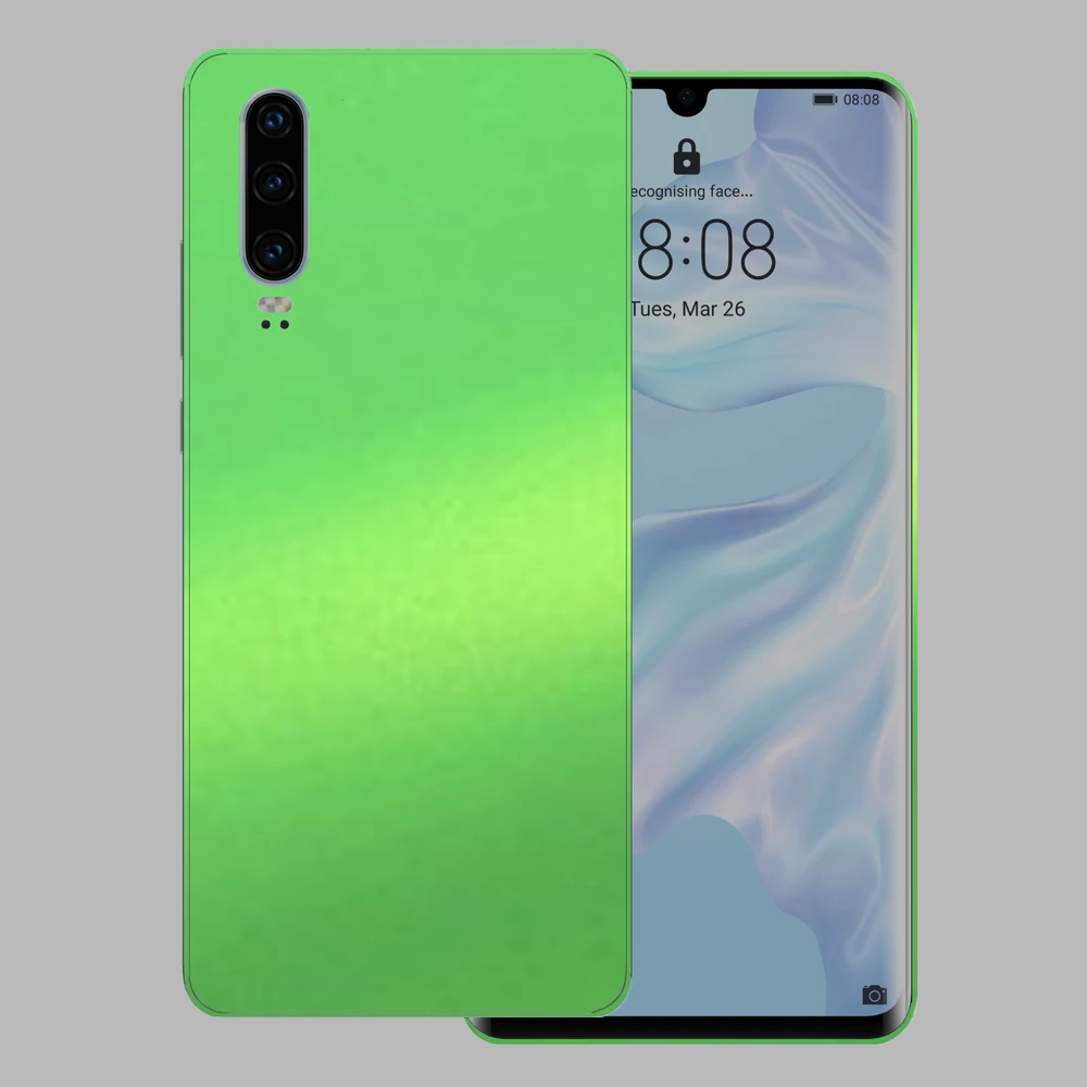 Huawei P30 - Matt metál lime hátlap fólia