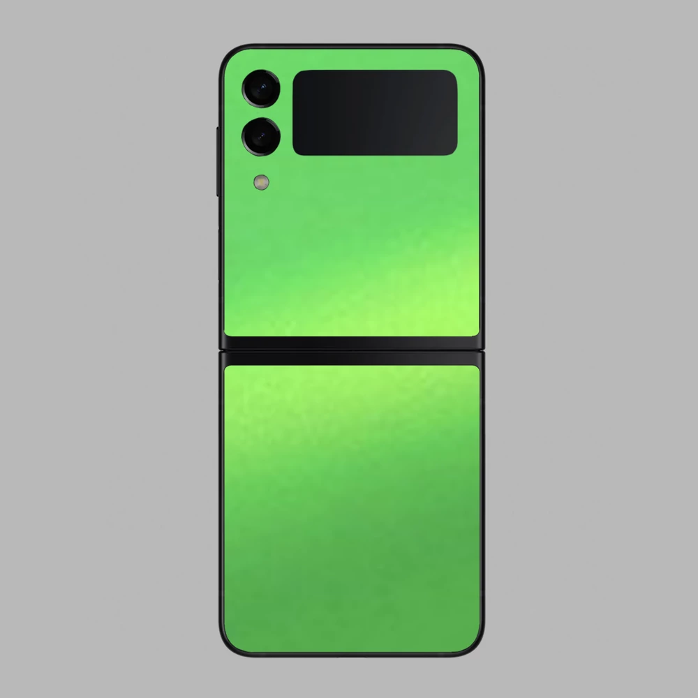 Samsung Galaxy Z Flip 3 - Matt metál lime hátlap fólia
