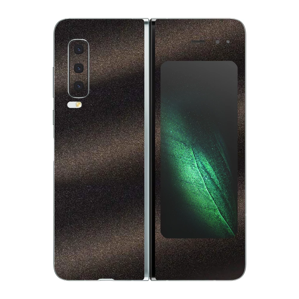 Samsung Galaxy Fold - Szemcsés matt fekete hátlap fólia