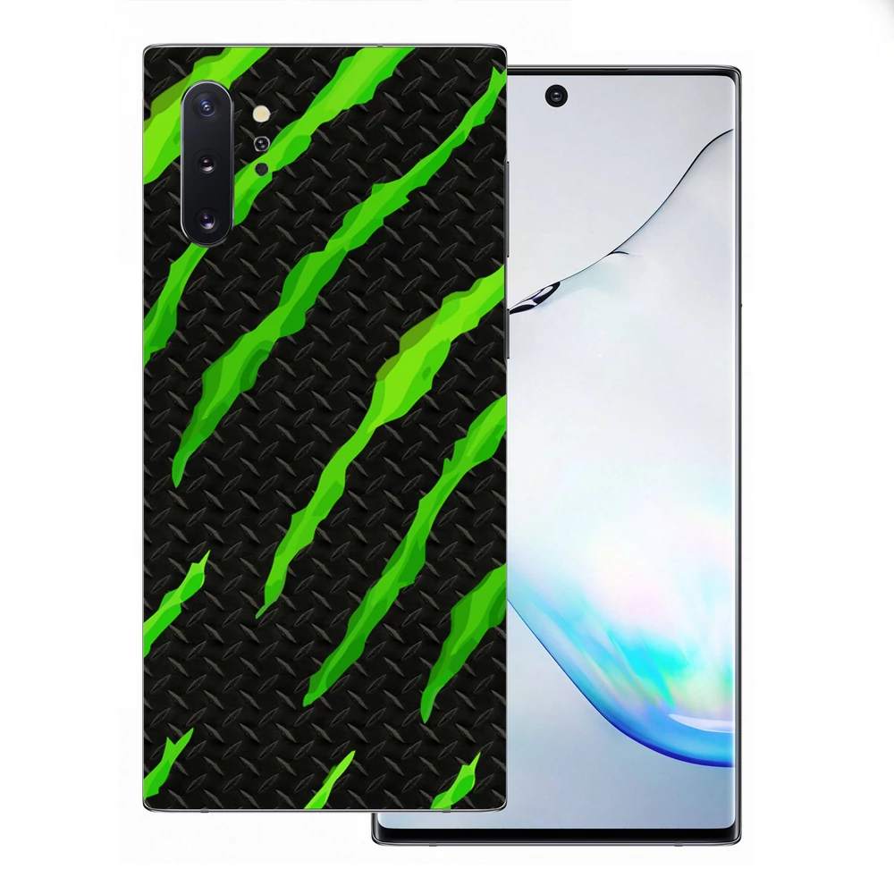 Samsung Galaxy Note 10 Plus - Zöld karmolásos hátlap fólia