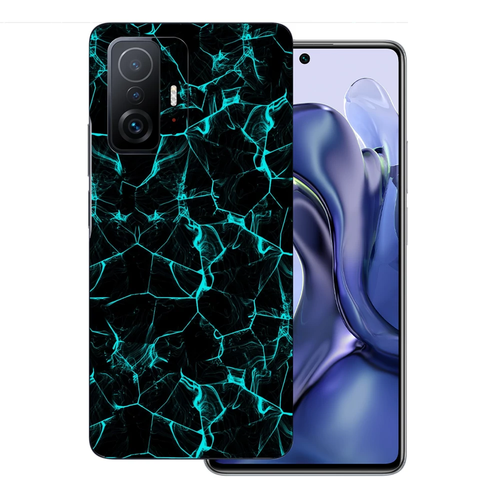 Xiaomi 11T Pro - Kék füstcsíkos hátlap fólia