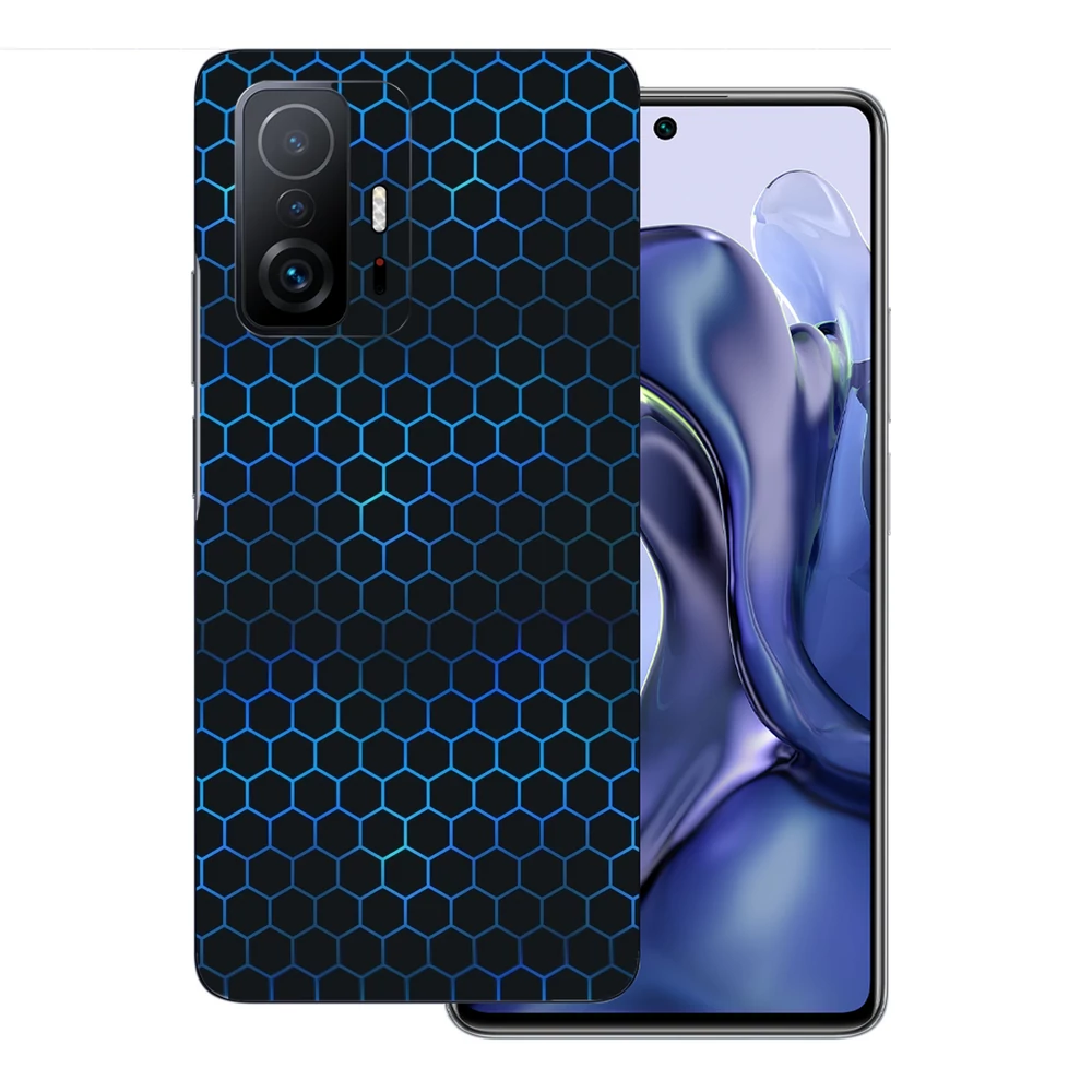 Xiaomi 11T Pro - Kék méhsejt hátlap fólia