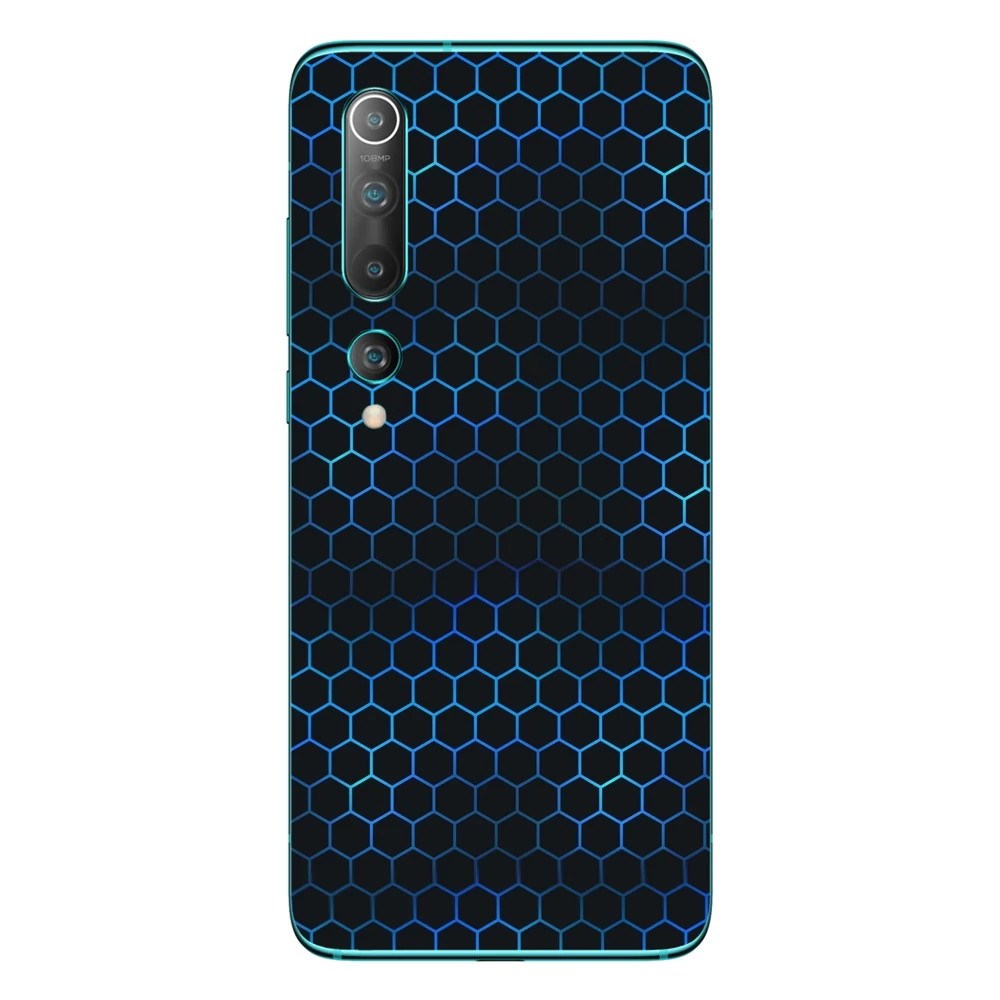 Xiaomi Mi 10 - Kék méhsejt hátlap fólia