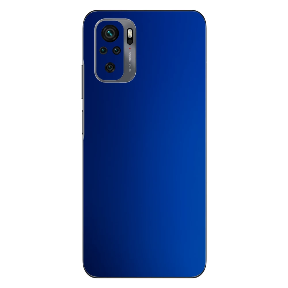 Xiaomi Redmi Note 10 - Matt króm sötétkék hátlap fólia