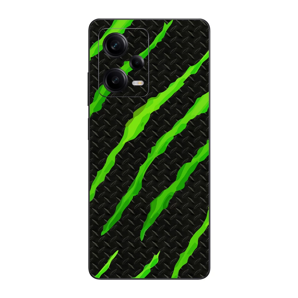 Xiaomi Redmi Note 12 Pro 5G - Zöld karmolásos hátlap fólia