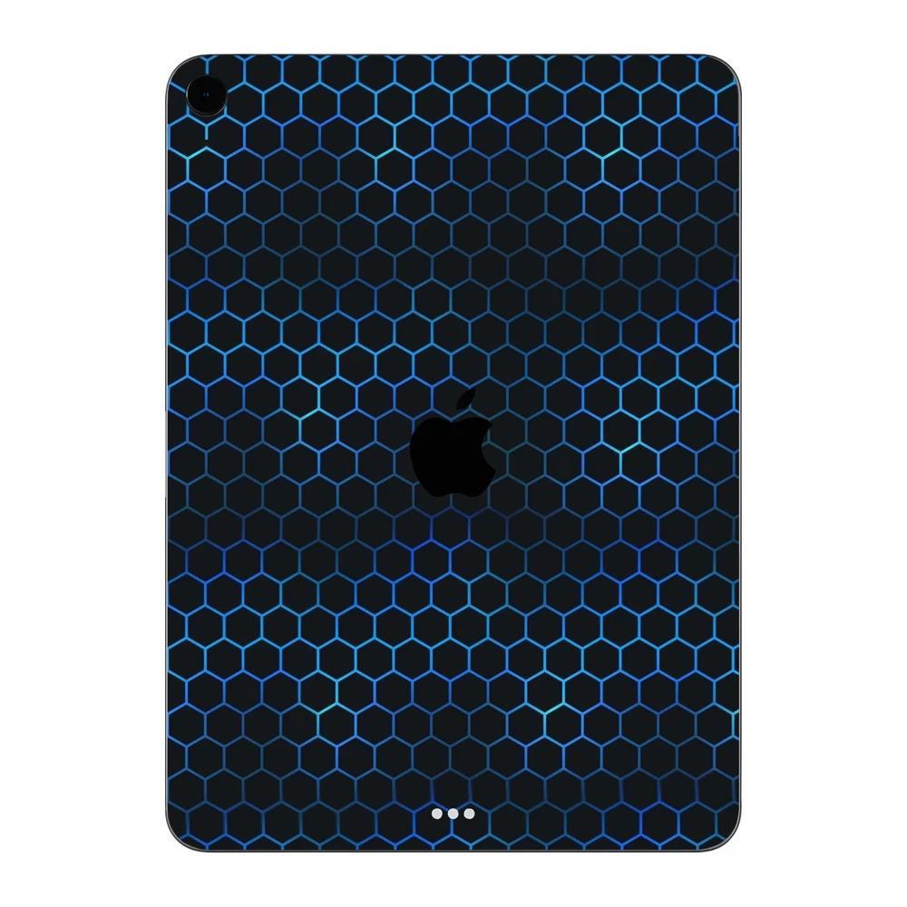 iPad Air 5 - Kék méhsejt hátlap fólia