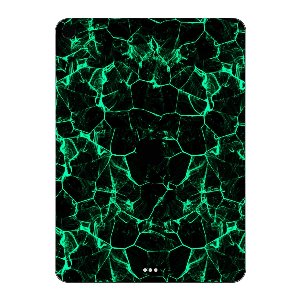 iPad Air 5 - Zöld füstcsíkos hátlap fólia