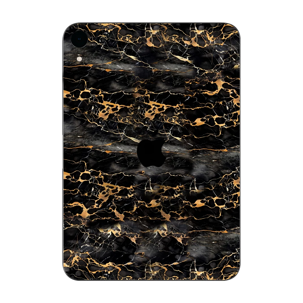 iPad mini 6 - Fekete-arany márvány hátlap fólia