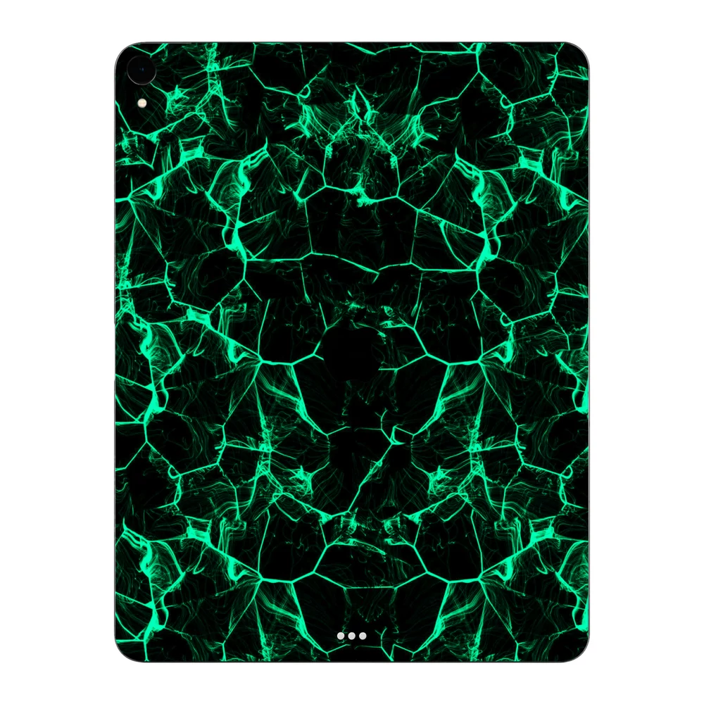 iPad Pro 12.9" ( 2018 - 2019, gen 3 ) - Zöld füstcsíkos hátlap fólia
